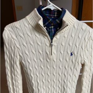 Boys Ralph Lauren shirt and sweater set size small